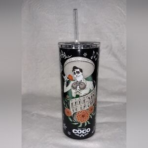 Disney Parks Pixar Coco Ernesto de la Cruz Stainless Steel Travel Tumbler New